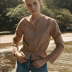 Doen Thyme Blouse in Macaroon